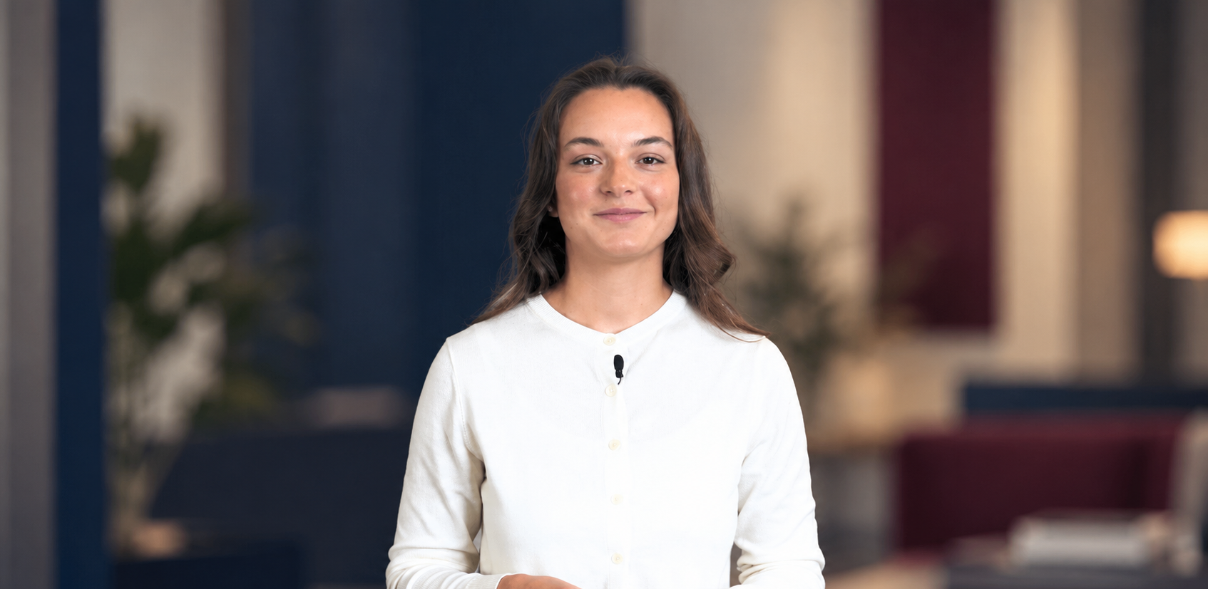 Portrait professionnel en intérieur iblousé